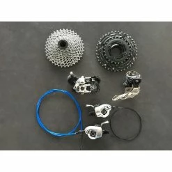 Groupe Sram -VTT tout suspendus Soldes Magasin groupe sram x0 2x10 argente 2