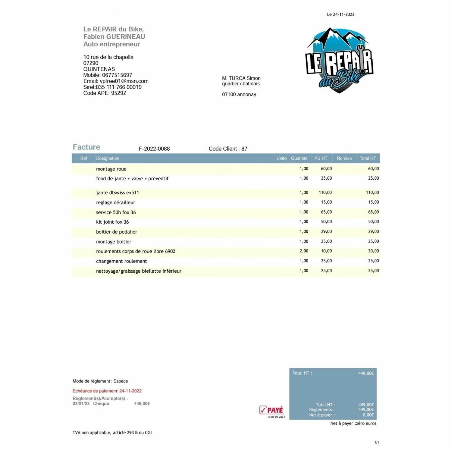 VTT Tout Suspendus Intense - XL - 27.5'' 8 VTT Tout Suspendus Intense - XL - 27.5'' – Image 6